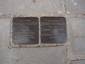 Waldeckstraat Stolpersteine voor fam. Denneboom Waldeckstraat Stolpersteine voor fam. Denneboom