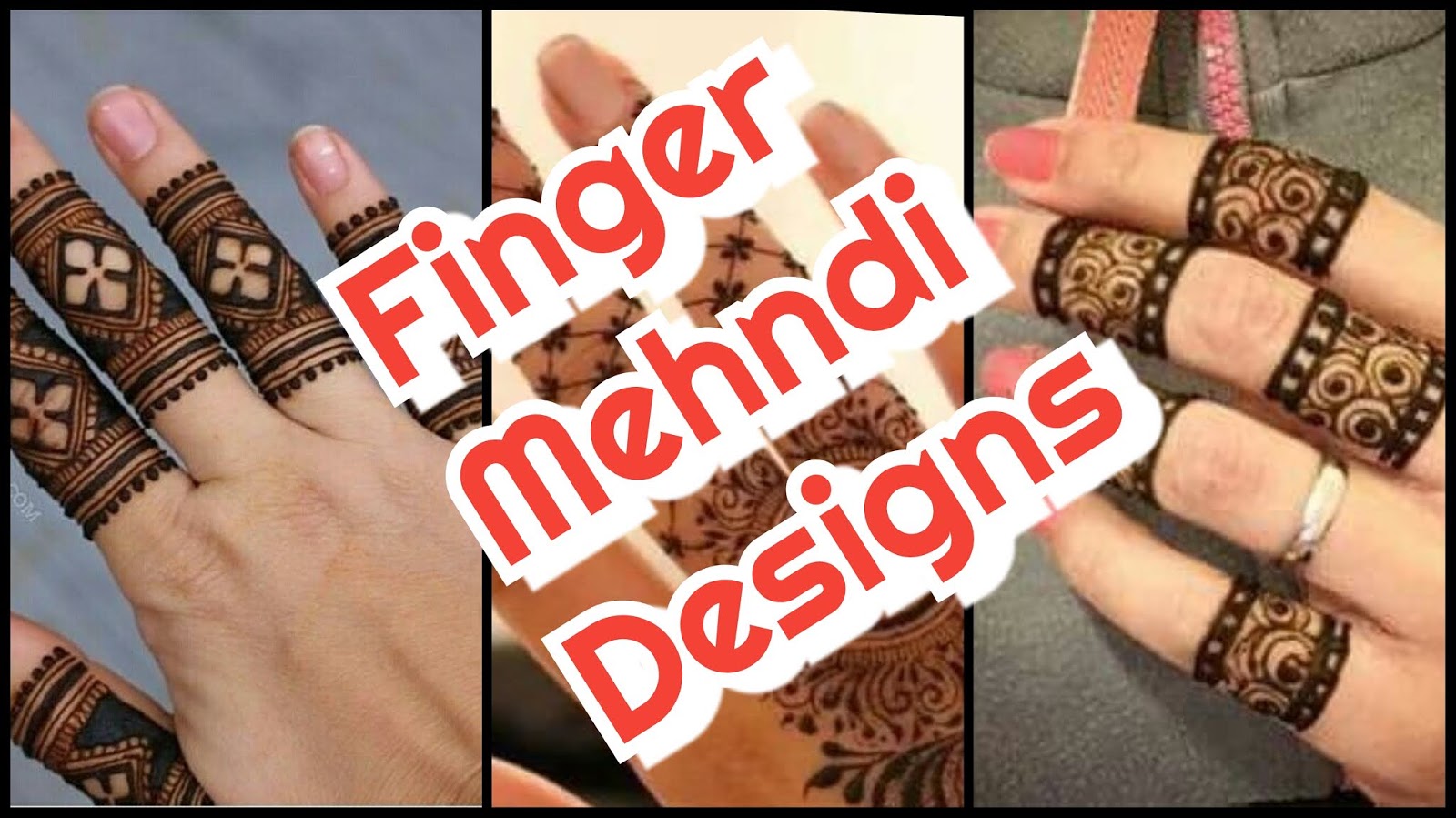 Beautiful Latest finger mehndi designs for girls