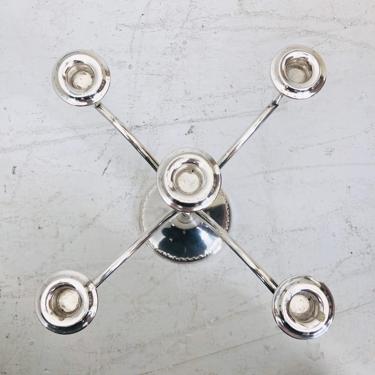 Coin Silver Candelabra