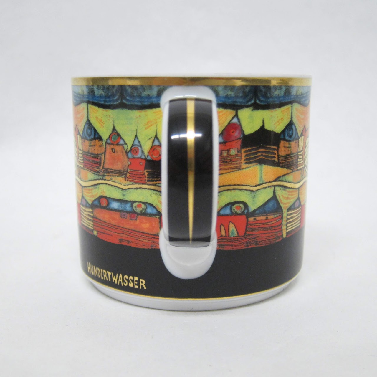 Hundertwasser Porzellan Limited Edition Cup and Saucers