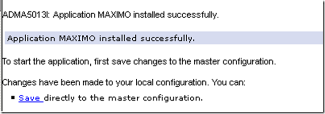 maximo installed sucessfully on aws rds was 8.5