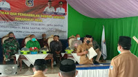 Danramil 1416-02/Tikep  Hadiri Pelantikan 51 Perangkat Desa dari Tujuh  Desa di Kecamatan Tiworo Utara