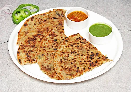 Matar Pyaz Paratha