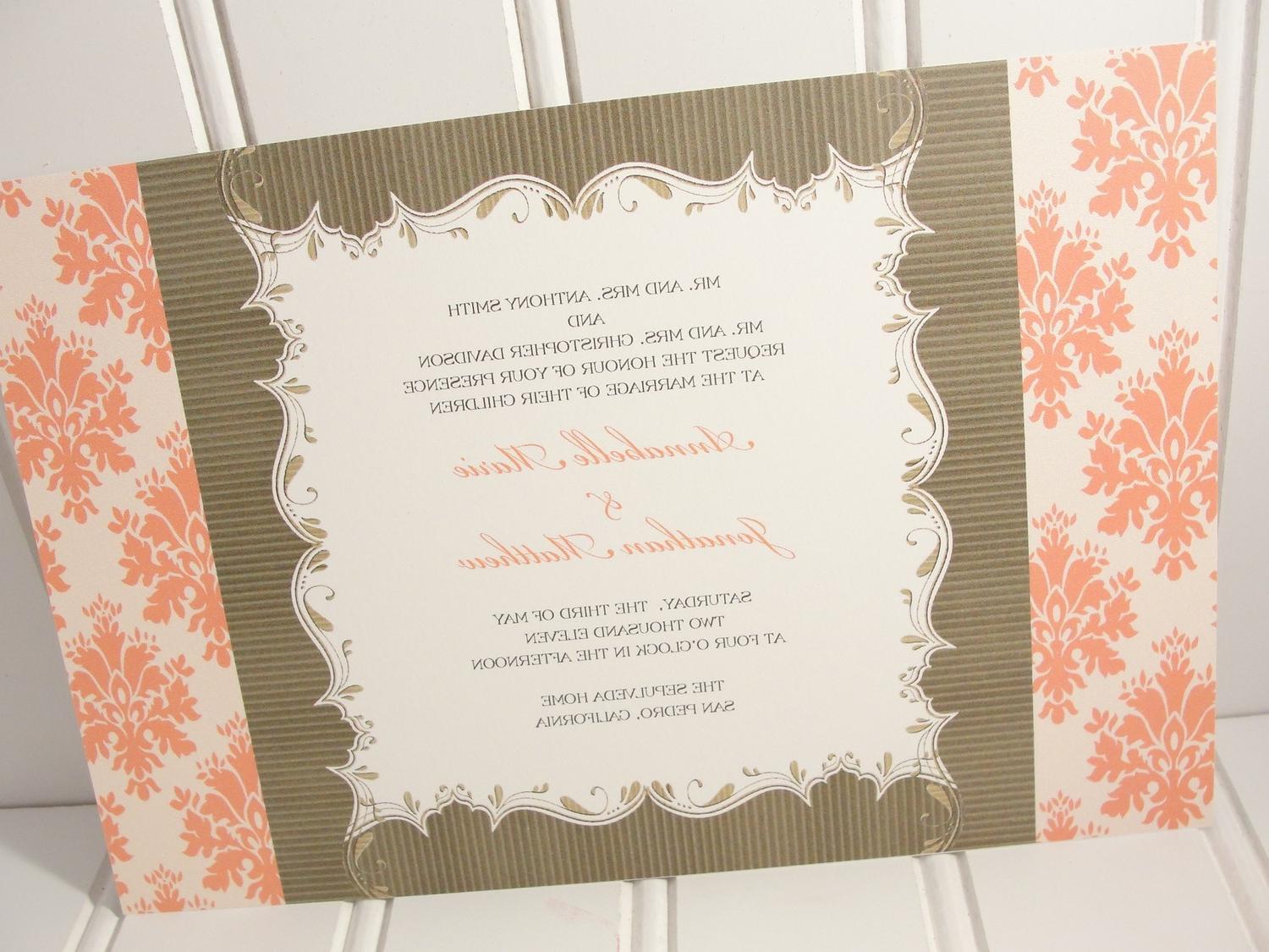 Wedding Reception Invitations