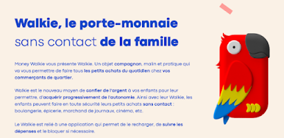 Money Walkie, le porte-monnaie sans contact de la famille par