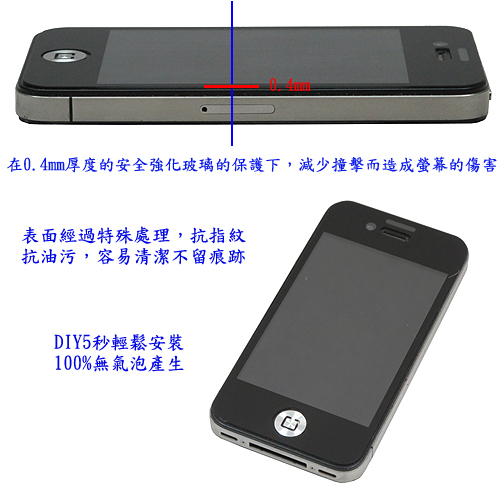 鑽石強化玻璃保護貼(iPhone4/4s iPhone5/5s SamsungS3/S4/NOTE2 SONY Z/Z1) 台灣製造