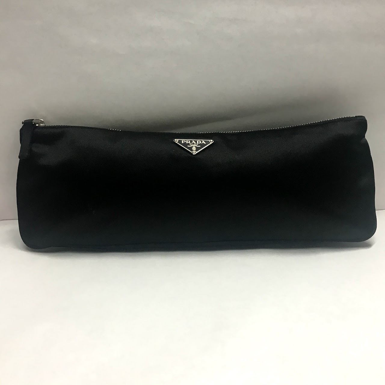 Prada Satin Baguette Evening Clutch