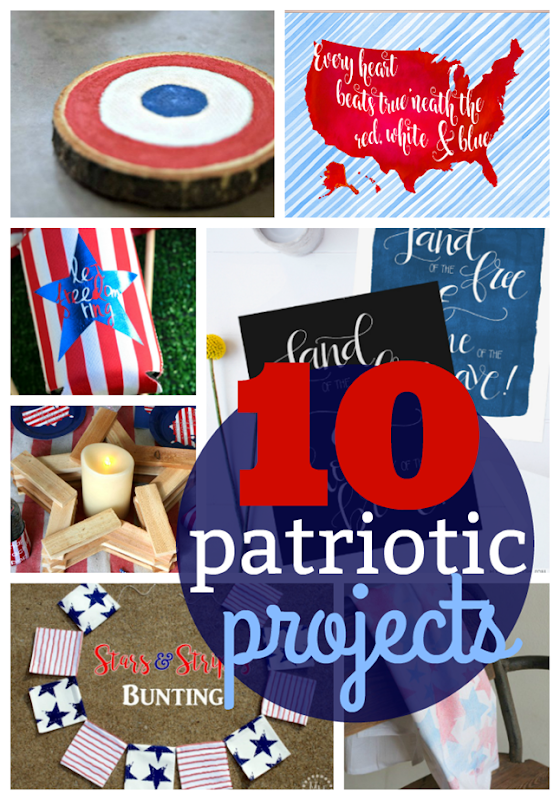 10 Patriotic Projects at GingerSnapCrafts.com #patriotic #crafts