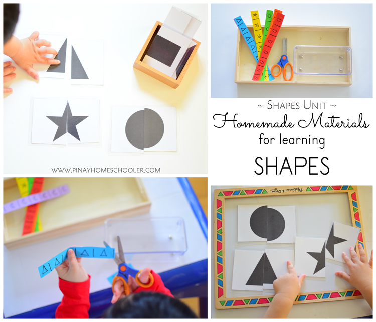 Our Homemade Shapes Materials