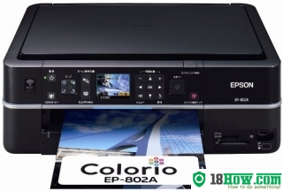 How to reset flashing lights for Epson EP-802A printer