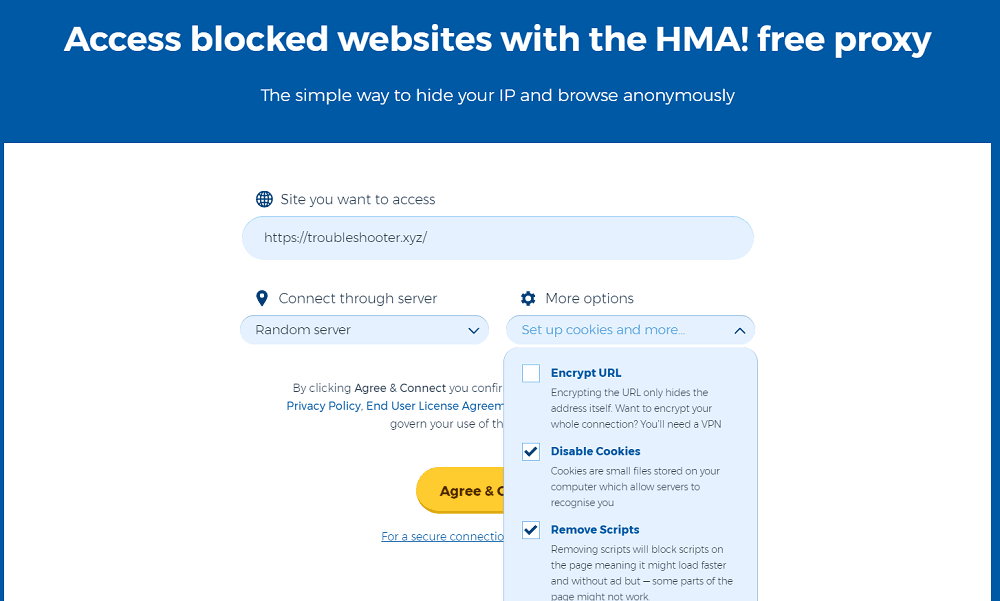 K deaktivaci Javascriptu na webech použijte weby proxy