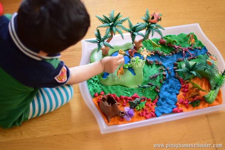 Dinosaur Small World Play Tray