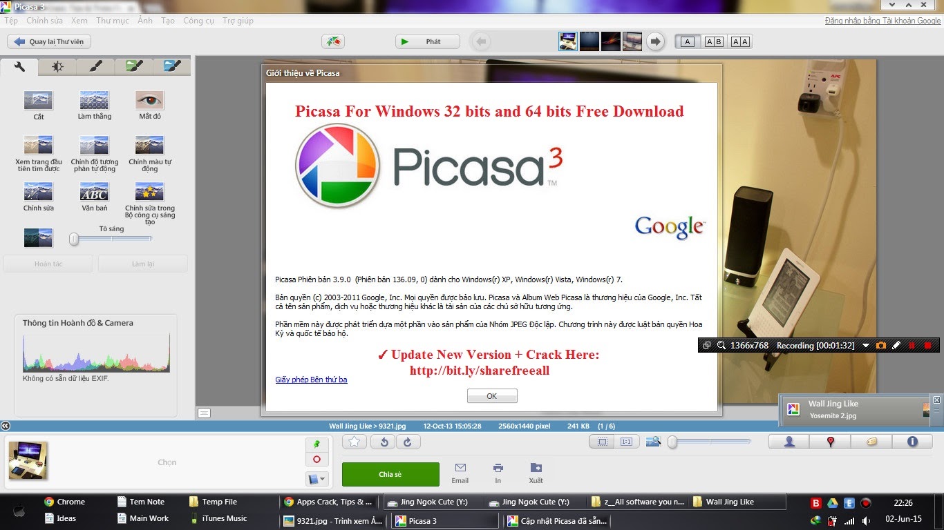 Picasa Description for Windows 10