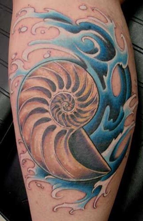 a_shell_e_a_onda_de_perna_tatuagem