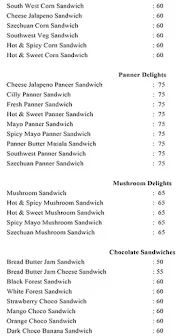 Night Mode Sandwich & Juice Shop menu 2