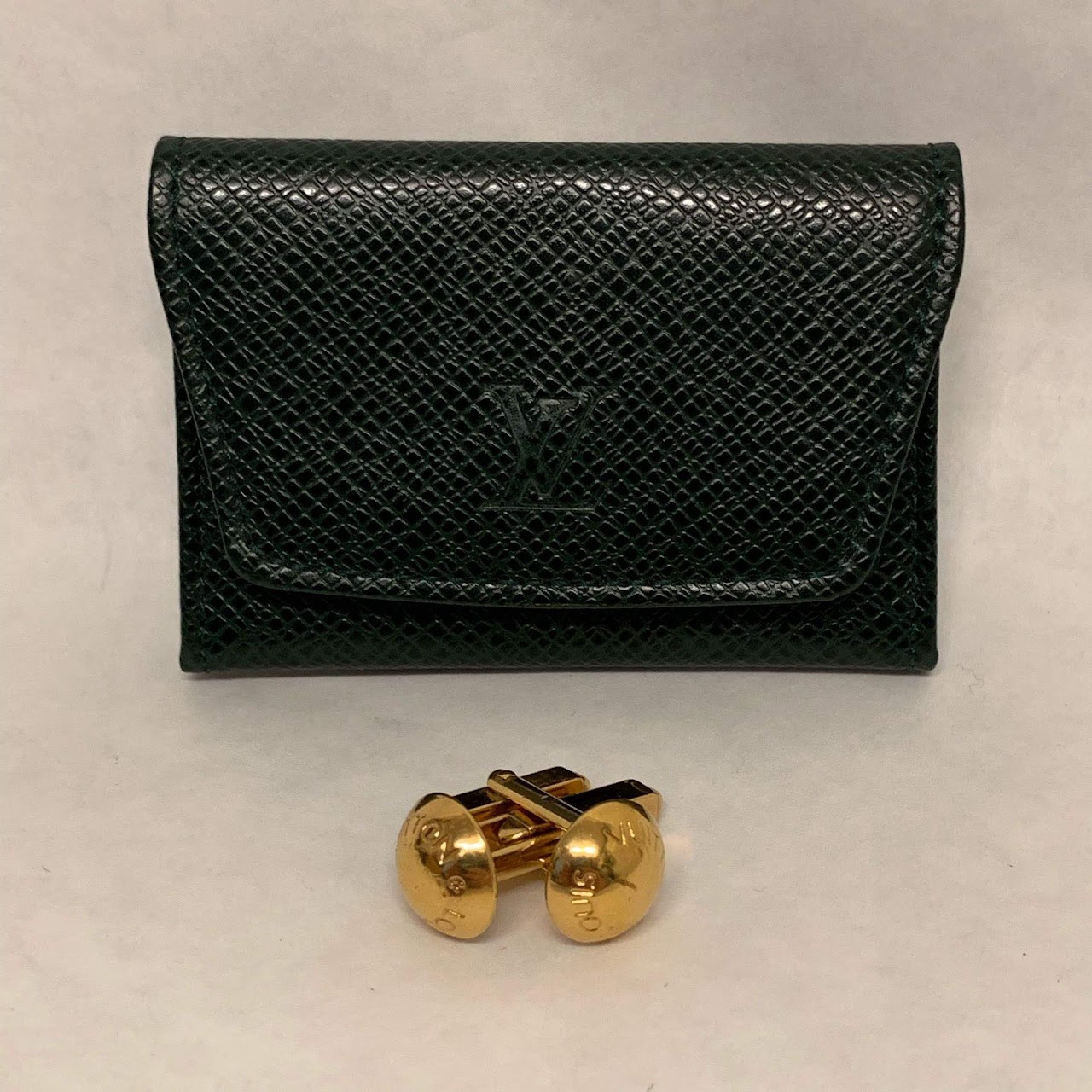 Louis Vuitton M30974 Cufflinks Flower Bouton de Manchette Motif