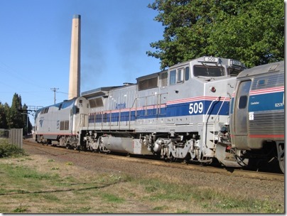 IMG_8993 Amtrak B32-8WH #509 in Salem, Oregon on September 8, 2007