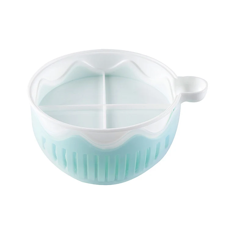 Tazón para cortar ensalada de frutas rápido y fácil. Prepara ensaladas frescas con seguridad, ahorrando tiempo y esfuerzo en la cocina.