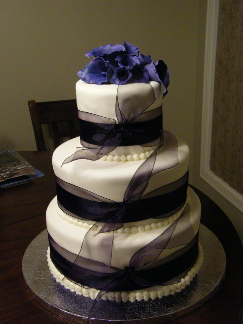 Purple Calla Lily Cake