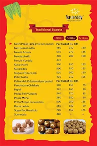 Vasireddy Swagruha Foods menu 4