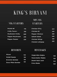 King's Biryani menu 2