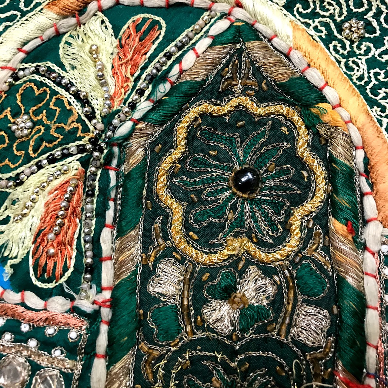 Embroidered & Beaded Textile