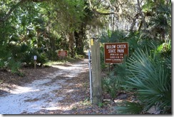 Southbound trail