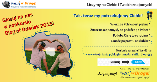 Lubię Ruszaj w Drogę i głosuję na jedyny taki przewodnik po Polsce!