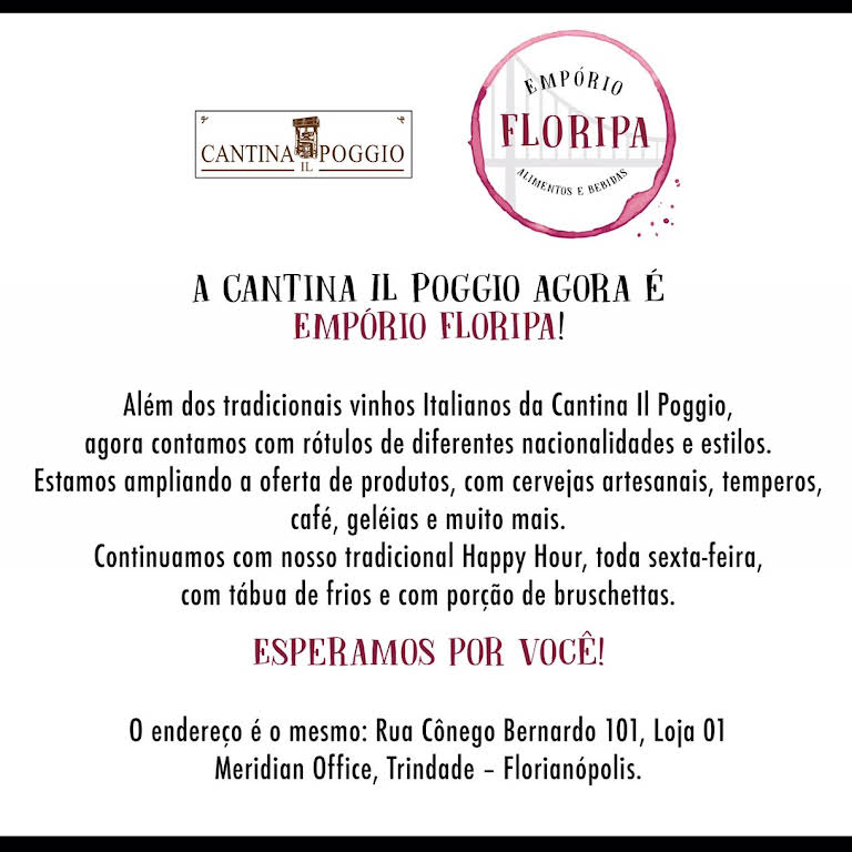 Empório Floripa Cantina Il Poggio Loja De Vinhos E Produtos Da