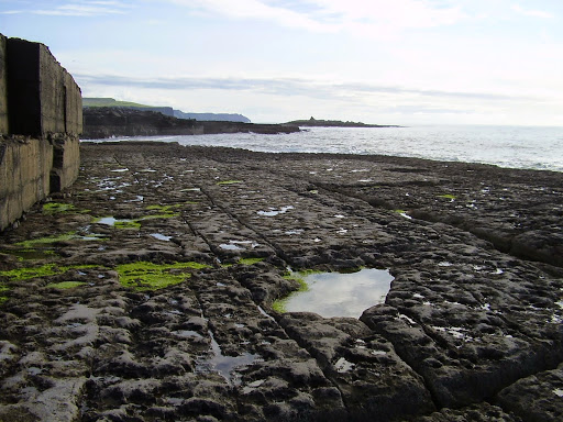 Unusual rock formations down by the sea in Doolin. From Around and Back: A Year and a Day on the Road