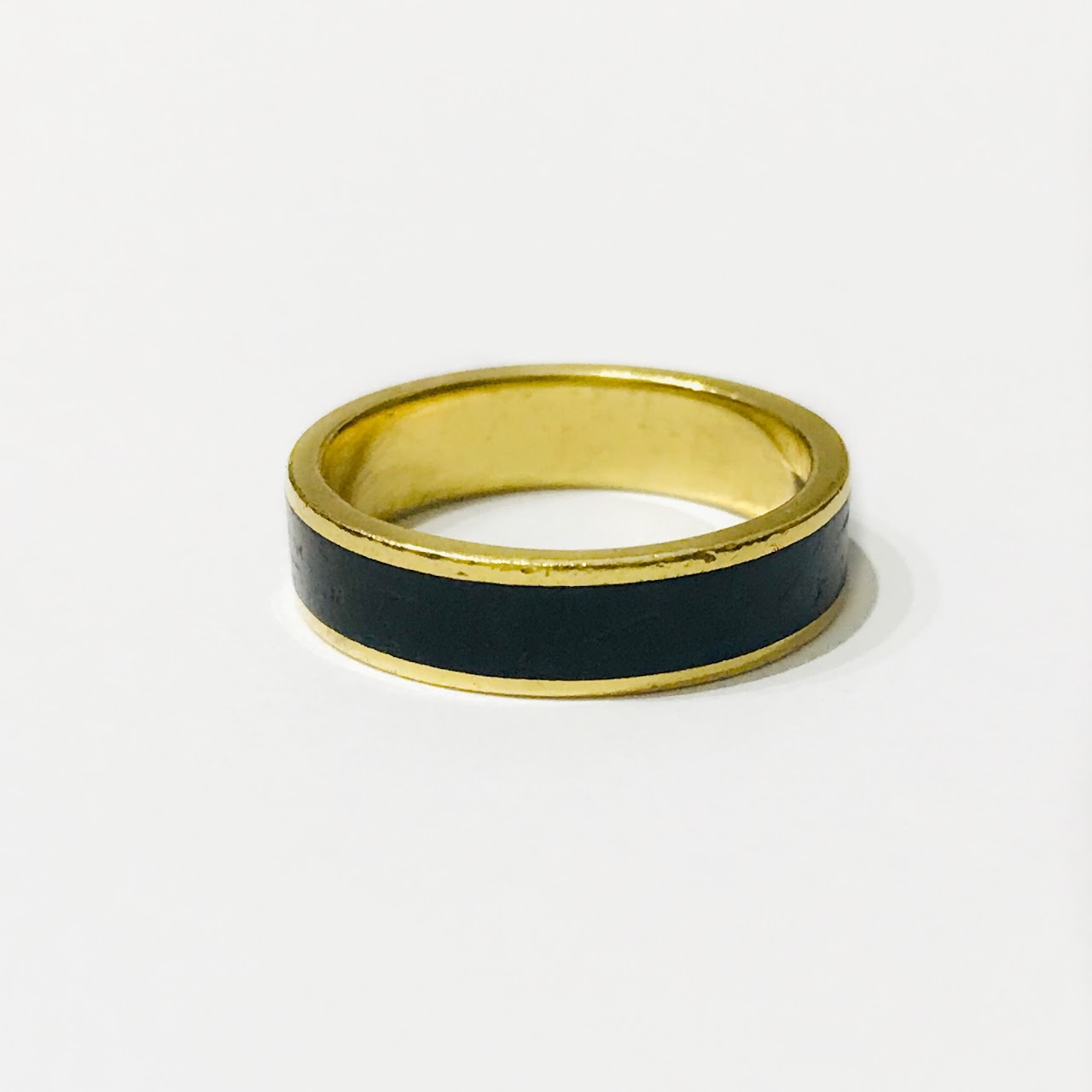 18K Gold & Onyx Band