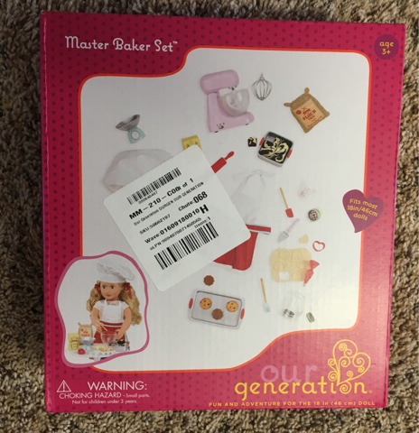 Master Baker Set, 18-inch Doll Baking Accessories