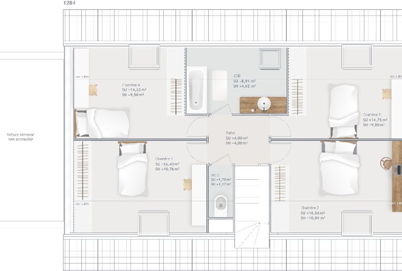  Vente Terrain + Maison - Terrain : 669m² - Maison : 145m² à Landisacq (61100) 