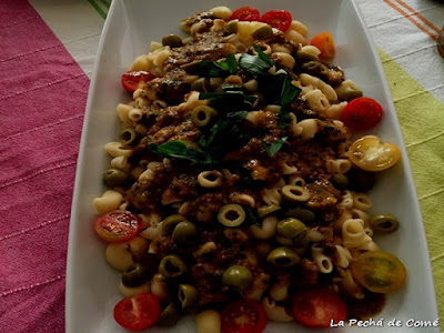 Ensalada de pasta caprese