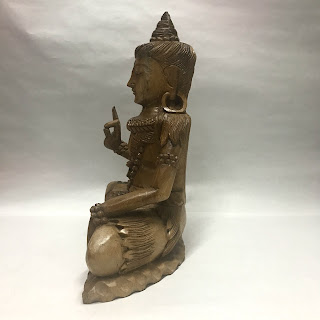 Carved Wood Shiva Statue