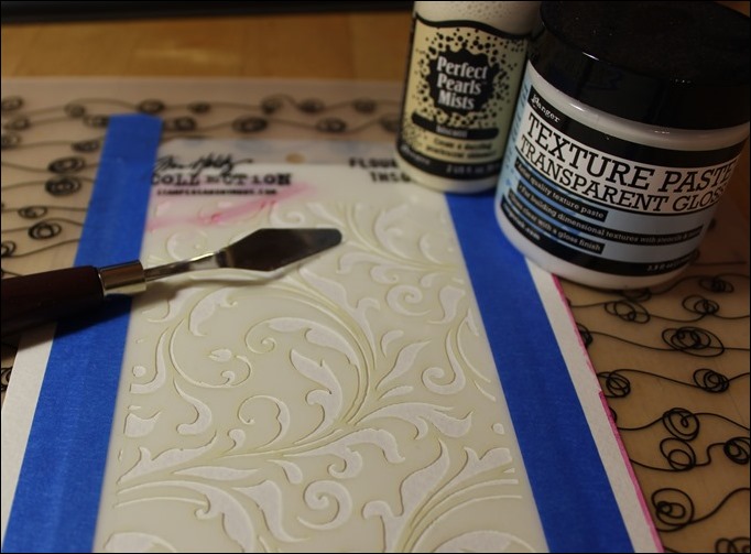 Embossing Paste Perfect Pearls Distress Ink Tim Holtz Stencil Stampin Up Love you Lots Frog Card 00