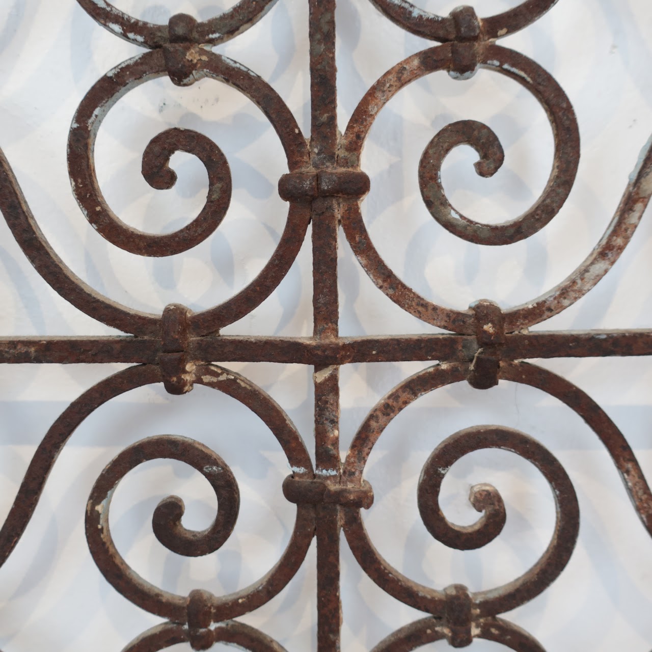 Wrought Iron & Pine Architectural Element