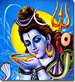 [Lord Shiva drinking poison]