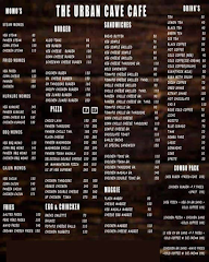 The Urban Cave menu 1