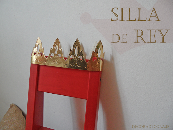 Decoración infantil Silla de rey