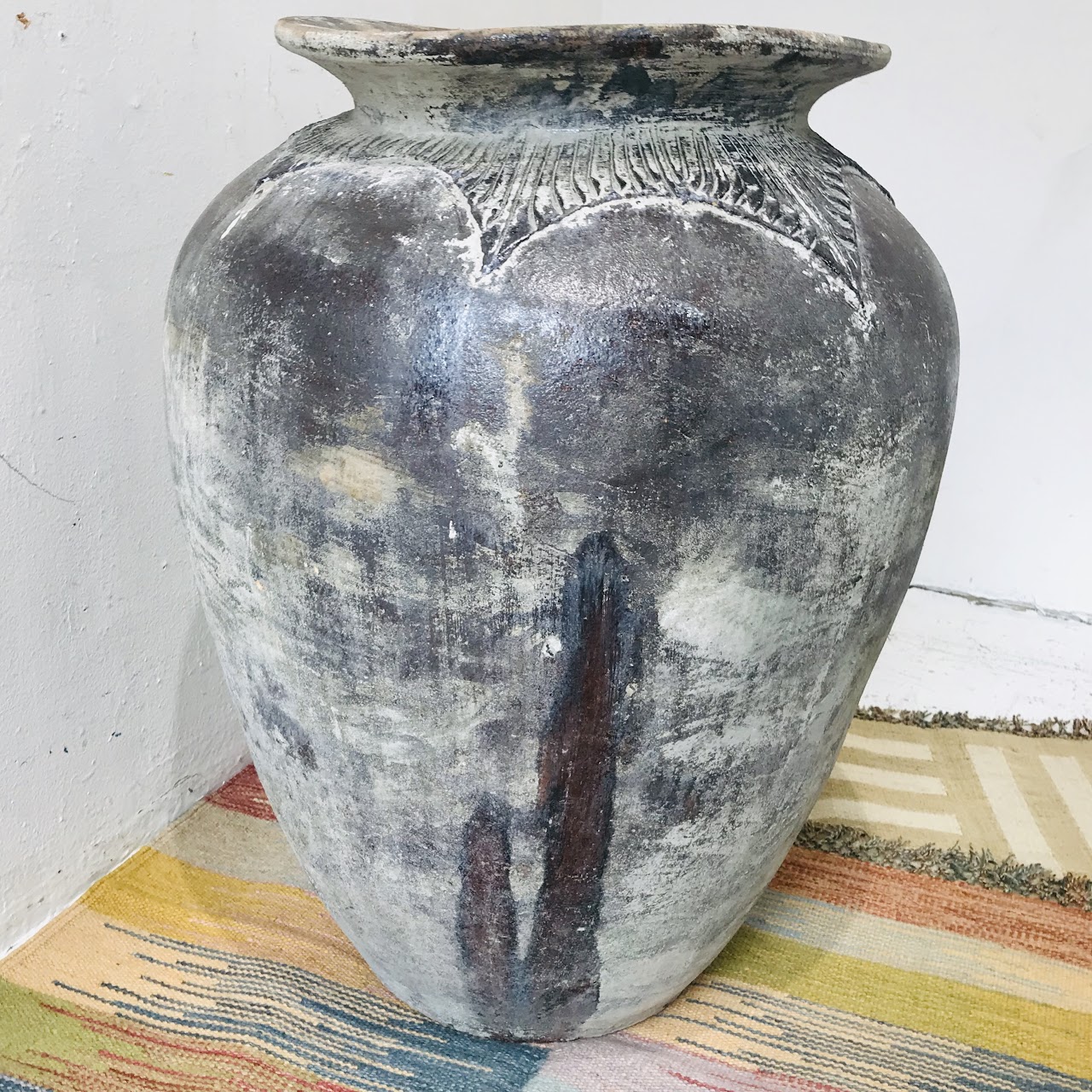 Hand-Thrown Large Ceramic Floor Vase #1