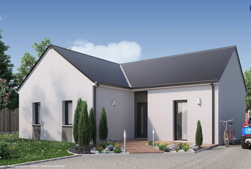  Vente Terrain + Maison - Terrain : 1 400m² - Maison : 76m² à Cour-Cheverny (41700) 