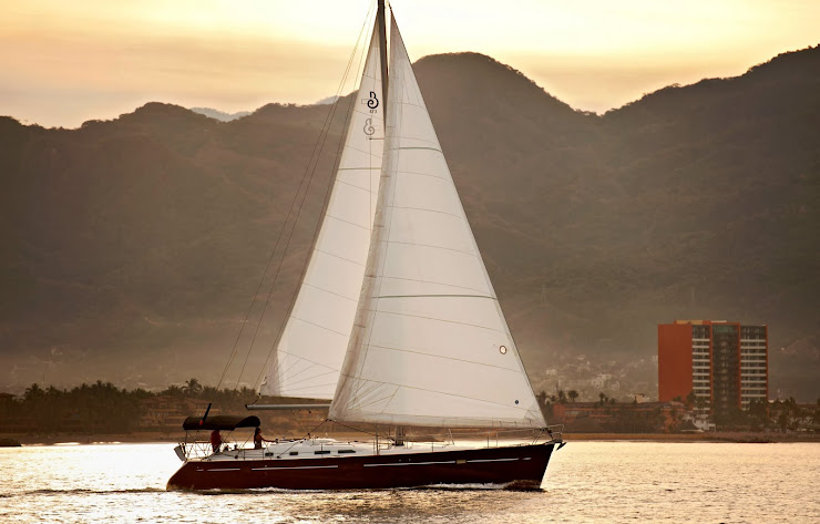 Sailing boat in Puerto Vallarta