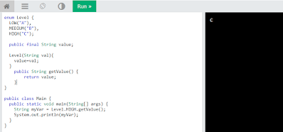 Output of enum value