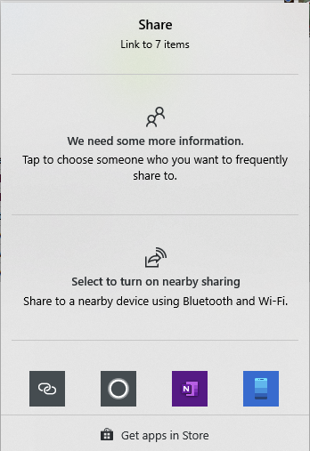 Partage d'éléments OneDrive à l'aide d'autres moyens disponibles dans l'Explorateur de fichiers