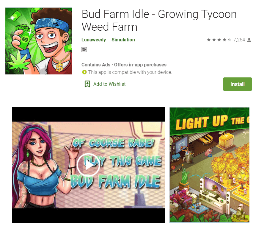 Idle Bud Farm – ฟาร์ม Hempire ที่กำลังเติบโต Tycoon