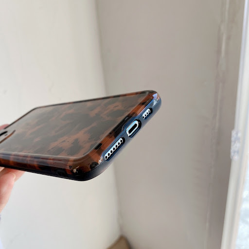 Title 10, Vintage Amber Pattern Phone Case Glossy Soft Dr...