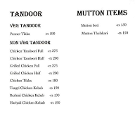 Saravana Mess menu 2