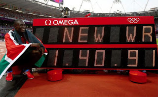 David Lekuta Rudisha, Nuevo Récord Mundial, 800, lisos, atletismo, juegos olimpicos, londres 2012