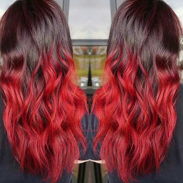 41 of the best looking red ombre hair - Fashionre